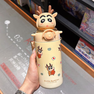 Childrens Portable Insulated Stainless Steel Straw Cup New 2024 Cartoon Design 316 Stainless Steel Student Water Bottle