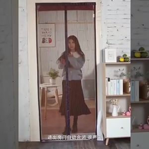 Tirai Pintu Anti Nyamuk Tirai Pintu Anti Lalat Rumah Tangga Tirai Pintu Bergaris Warna Polos