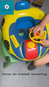 Inflatable Toddler Baby Kid Swim Ring Float Swimming Pool Swim Boat Car Aircraft Police Car Robot