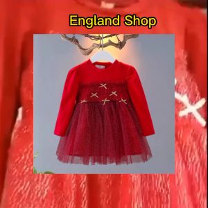Dress priches natal pesta mewah anak perempuan import 1 2 3 4 5 korea terbaru terlaris