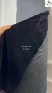 Kain Bludru Double Flocking Hitam Cocok Untuk Songkok Baju dan Kebaya Hitam
