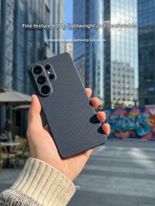 pinkson | Business Carbon Fiber Pattern Protective Phone Case Samsung S26Ultra