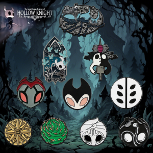 Game Hollow Knight Brooch Metal Enamel Badges Anime Cosplay Accessories For Fans Backpack Clothes Collectibles