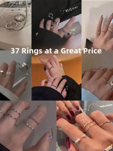 Adjustable Rings Couple Student Party Rings Men Women Fashionable New 2024 Ring Fresh out Freshmen Design Index Finger Ring