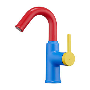 AZOS | Dopamine Color Cartoon Adorable Red Blue Full Copper Hot and Cold Basin Faucet