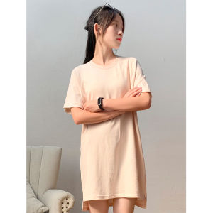 Australian Order ~ Very Comfortable and Easy to Wear! Super Loose Plus Size Terry Cotton T-shirt Dress/Casual Short Sleeve Dress Female Summer