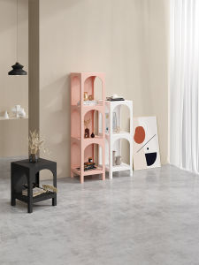 Scandinavian Creative Decorative Shelf Home Living Room Bedroom Floor Bookshelf Modern Minimalist Multifunctional Storage Bookcase