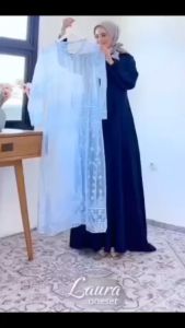 Gamis Dress Sava Laura Brukat Terbaru Busui Prendly
