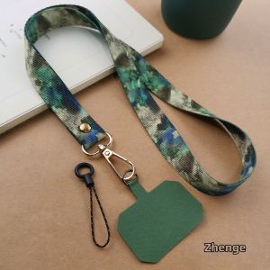 ZHENGEGE | Long Neck Wide Anti-choke Retro Ethnic Style Female Phone Lanyard