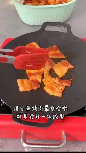 Chảo Đá Nướng Thịt Kiểu Hàn Quốc Vỉ Nướng BBQ Chống Dính Không Cần Dầu Size 34cm