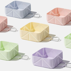 Portable Collapsible Silicone Pet Bowl for Dogs Cats Outdoor Travel Camping Feeding Drinking Food Water Dish