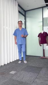 Doctors Scrub/Set Baju Celana Jaga OKA OK Perawat/Dokter Lengan Pendek Seragam Kerja Pria