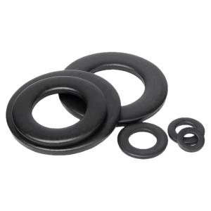 GUWANJI | Black 304 Stainless Steel Flat Washer Ultra Thin Thick Circular