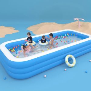 【1-3 Days Delivery】1.8M/3M/1.2M Swimming Pool for Kids Adult Family Kids Bath Pool Outdoor Play Bathing Pool Water Pool Kids Girls Children Swimming Pool