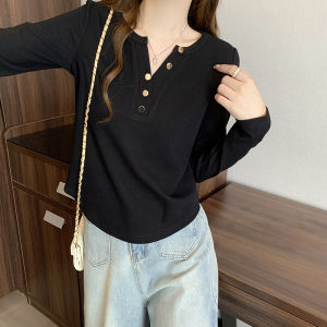 plus Size T-Shirt Long Sleeve Thickened Warm Underwear Belly Covering Slimming Versatile Autumn Winter New Arrival for Women