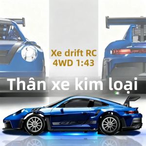 Xe Điều Khiển Từ Xa Mô Hình Tỷ Lệ 1:43 Có Hệ Thống Chống Lật ESP Hệ Thống Dẫn Động 4 Bánh Điều Khiển Tỷ Lệ Đầy Đủ Thân Xe Bằng Kim Loại Khả Năng Drift Chân Thực 2 Bộ Lốp Pin Lithium Đi Kèm