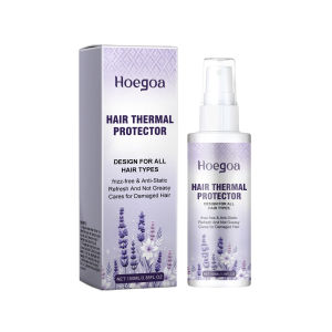Hoegoa Hair Thermal Protector Spray Thermal Protector Essence Oil For Fragile Hair Nourishes Leave-In Conditioner For Dry Damaged Straight Heat Defense Essence Shine Hair Care Mist Repair Dry Moisturizing Leave In Conditioner(100ml)