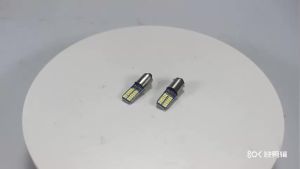 KEVANLY | 10X BA9S LED H6W T4W Canbus Car Led Light Bulb 24LED No Error Universal Auto Reverse Lamp Parking License Plate Light 12V White
