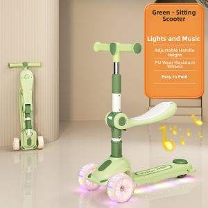 YIHECHUYAO | Kids Scooter Foldable Sit & Ride