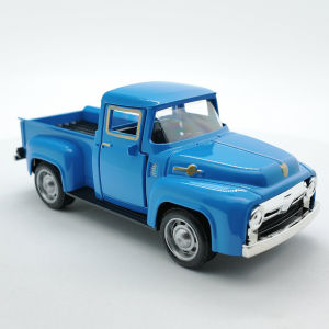1:32 Classic Pickups Truck Simulation Car Model Alloy Pull Back Diecast Vehicle For Boys Children Christmas Decoration Toy