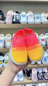 Sepatu Anak Sepatu Kanvas Bernapas Mesh Sepatu Kasual Warna Permen Sepatu Bayi Balita Bayi Slip On