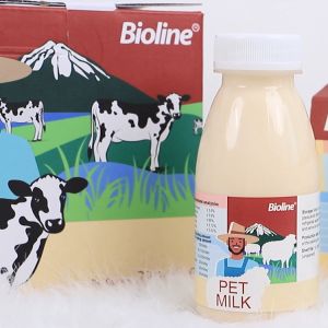 Bioline Pet goat milk bottle 220ML for Cat and dog