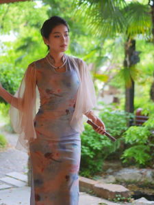 ZHILU | Chinese Style Sheer Sunscreen Jacket Breathable Multi-use Cover-up