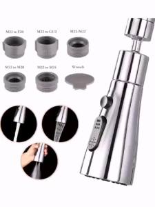 1 Bộ Mở Rộng Vòi Nước Hợp Kim Kim Loại Với Ba Chế Độ Tiết Kiệm Nước Đầu Vòi Xịt Tắm Mở Rộng Có Bộ Lọc Dùng Cho Gia Đình