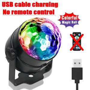 RGB Laser Stage Light Sound Activated Disco Ball Strobe Light DJ Party Lighting for Christmas Club Home Dance（Optional Remote)