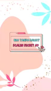 SCALEN SECRET | Bra tanpa Kawat SS A7 | Size 34C-40C