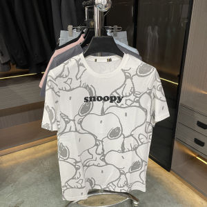 Áo Thun Nam Cổ Tròn Tay Ngắn in Họa Tiết Thời Trang 100% Cotton Mùa Hè Không Có Nhãn Hiệu Áo Thun Thường Ngày