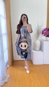 Daster Fuji Terbaru Motif Karakter Labubu Ibu Muda Masakini