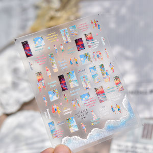 Shell Glitter Nail Stickers Cute Dreamy Pearl Shimmer Bubble Self Adhesive Nail Design Stickers Summer Beach Nails 3D Decoration