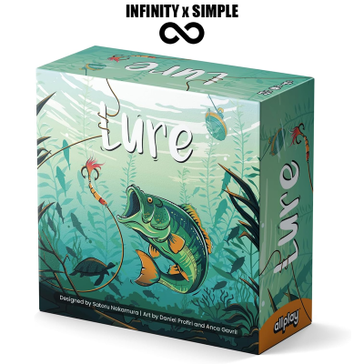 Lure Board Game Wager Dice - Roll & Catch Fish, Push Your Luck with Fewer Dice or Secure the Cat