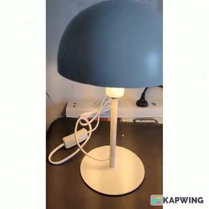 Aesthetic Mushroom Desk Lamp for Your Office Table and Household: Black and White