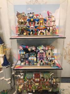 LOZ Display Box Small Particle Building Blocks Quadrangle Courtyard Zhonghua Street Lego Storage Box Display Cabinet Adult High Difficulty Match 6