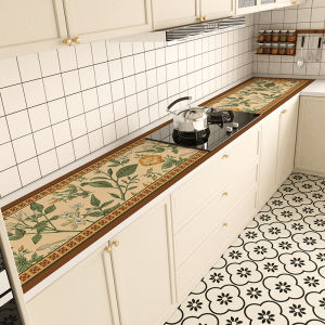 American Style Kitchen Countertop Protection Pad Waterproof Oil Resistant Non-Washable Table Mat Luxury Sensation Cabinet Anti-Slip Mat