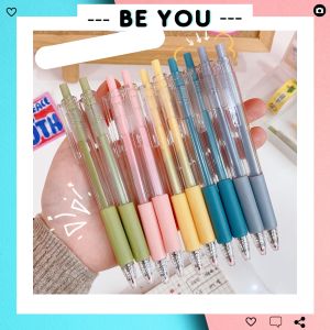 Bút Mực Gel Trong Suốt Cute 0.5mm Bút Bi Bấm Mực Đen Dễ Thương - BEYOU