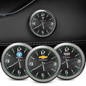 【All Car Models】Car Clock Luminous Automobiles Internal Mini Digital Watch Digital Clock Quartz Mechanical Auto Ornament Car Accessories Digital Clock for Car Dashboard Glow-in-the-Dark Digital Car Clock