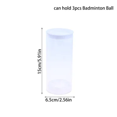 【ST】Transparent Badminton Ball Holder 3 Sizes Compact Versatile Acrylic Shuttlecock Storage Tube Organizer For Sports Supplies