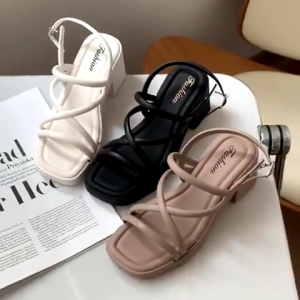 7cm Women's High-Heeled Sandals: FL403 Full Fashion Sandals