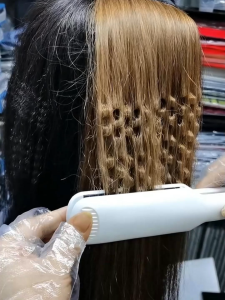 Fast Volumzing Hair Iron Ceramic Hair Straightener Volumizing Flat Irons Heating Fluffy Artifact Hair Crimp Styler Crimping Tool