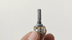 Potensio Dimmer 3 pin B50k Drat Mono Kaki 3 Tekuk Dimer On Off Tiang Panjang 503