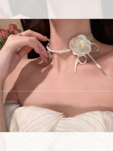 PINK EMPRESS | Camellia Inspired Luxurious Minimalist Necklace Accessory