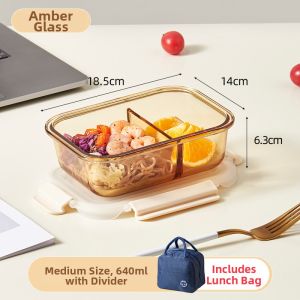 LONGSTAR | Microwave-safe Sealed Partitioned Lunch Box