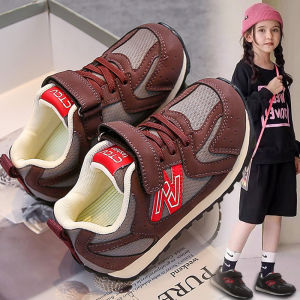 Childrens Running Shoes Soft Bottom Anti-Slip Lightweight Casual Fashionable All-Season Breathable Cotton Lined Sport Sneakers