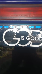 God is Good Sticker for Motorcycle Decal Religious Christ Faith Waterproof Decals Stickers Motor Car