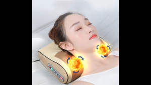 เครื่องนวดไฟฟ้าอัตโนมัติ Massage Neck Pillow ปรับแรงนวดได้ 6 ฟังก์ชั่น หมอนนวดคอ บ่า เอว หลัง ขา