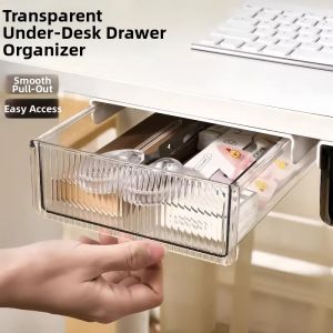 Desk-Under Storage Box Drawer-Style Invisible