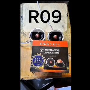 R24 ORIGINAL EMBASSY 1 PASANG SPEAKER MIDRANGE 3 INCI 3 IN MID RANGE PASIF ACTIVE SPK SPEKER MOBIL U